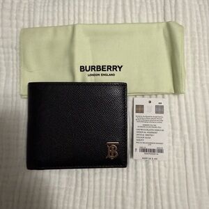 Burberry Black Leather Wallet